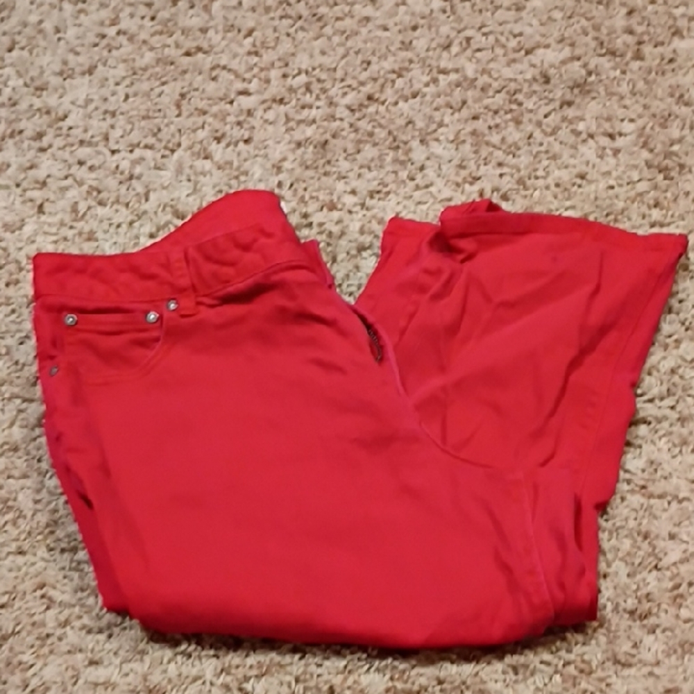 Cato Red Capris